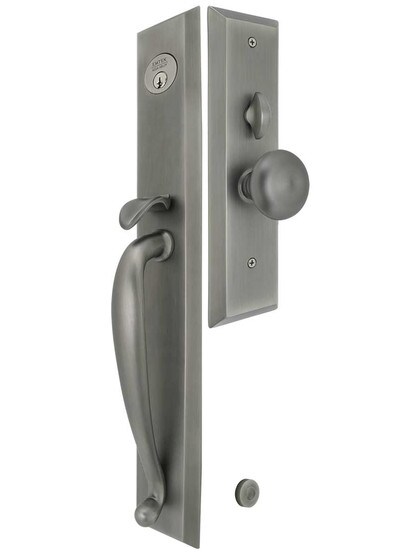 Middleton Rectangular Thumb-Latch Mortise Entry Set with Choice of Interior Knob